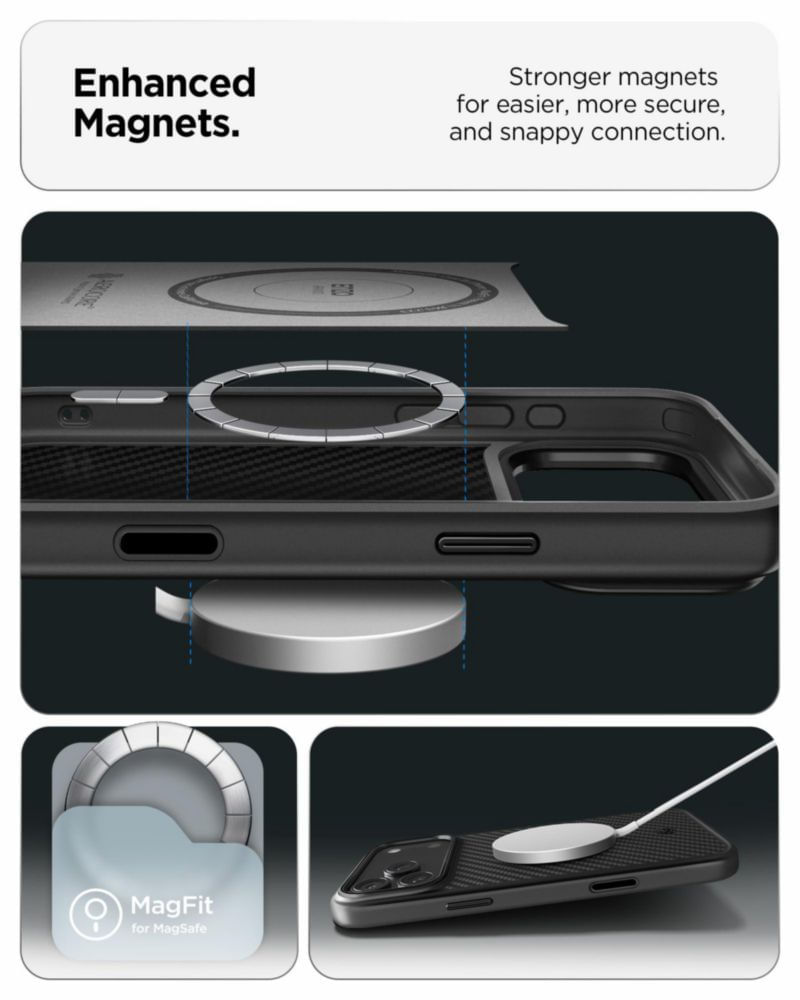 Funda Spigen Enzo Aramid T para iPhone 17 Pro Max negra