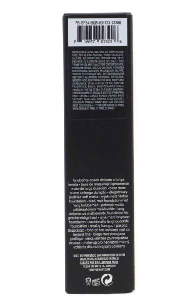 Base FENTY BEAUTY 32 ml Mate Suave de Larga Duración