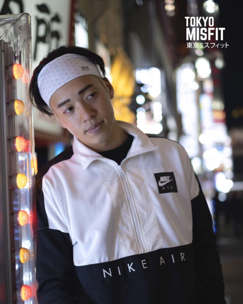 Banda para sudor Tokyo Misfit 48 cm Asanoha blanco