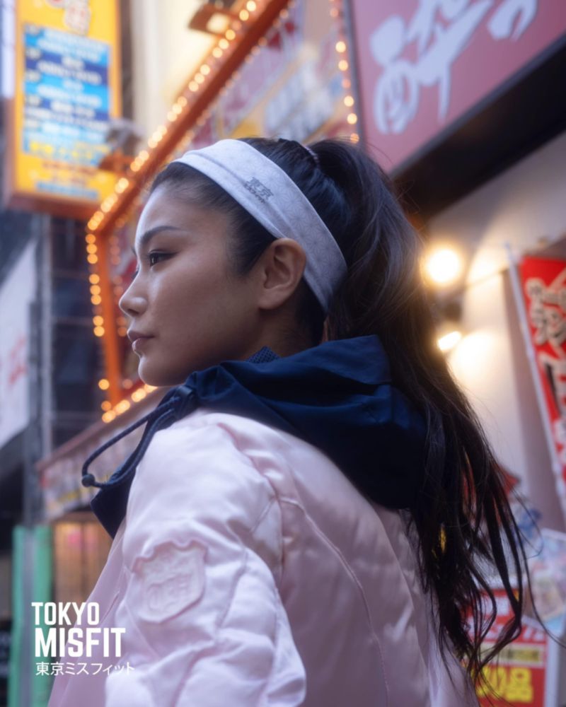 Banda para sudor Tokyo Misfit 48 cm Asanoha blanco