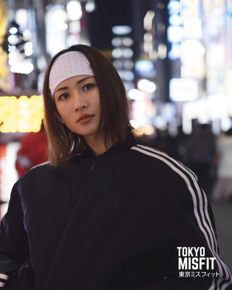 Banda para sudor Tokyo Misfit 48 cm Asanoha blanco