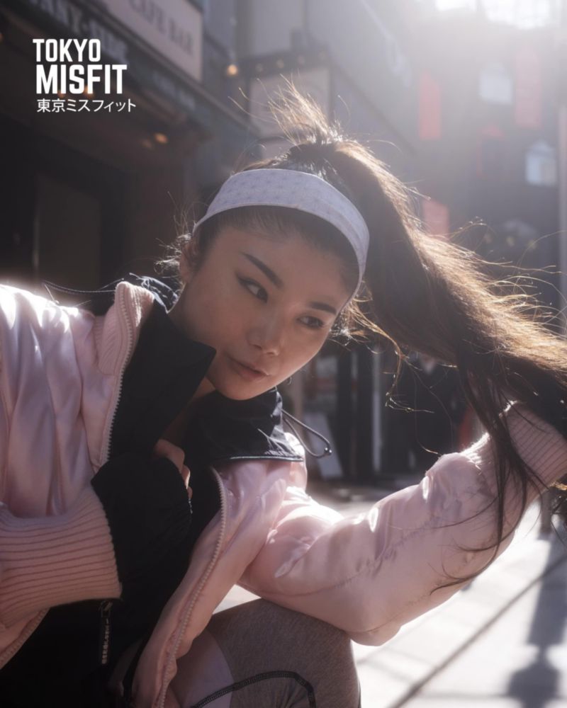 Banda para sudor Tokyo Misfit 48 cm Asanoha blanco