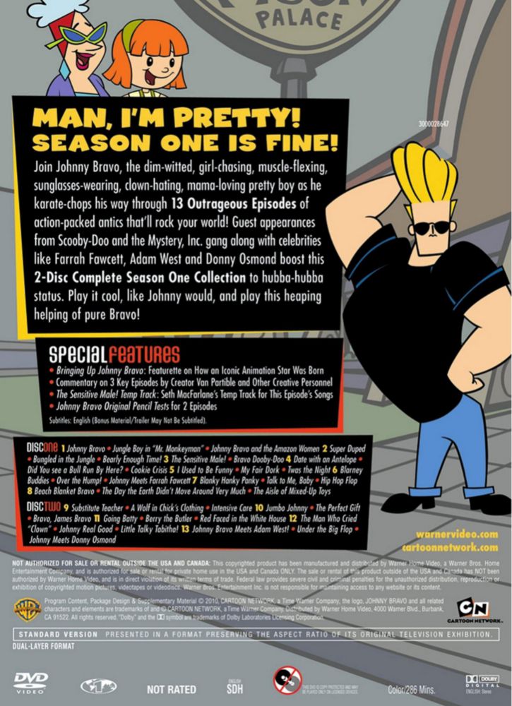 Serie de TV WARNER BROS Johnny Bravo: Temporada 1