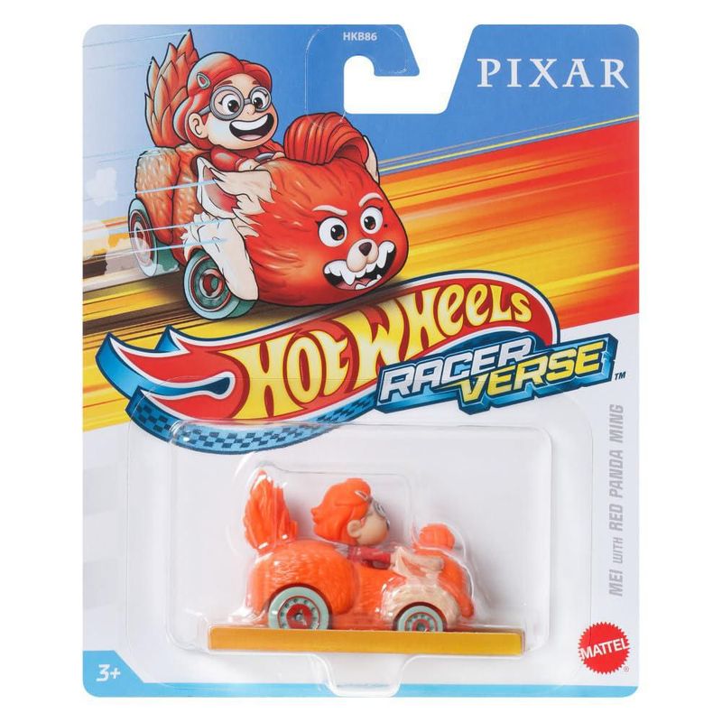 Auto de juguete Hot Wheels Mei y Panda Rojo Ming escala 1:64