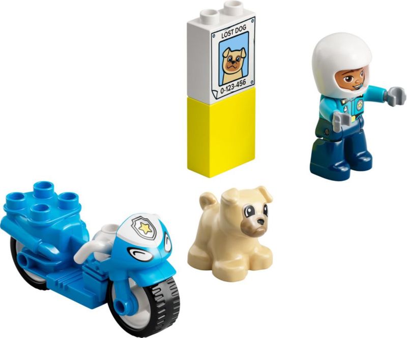 Bloques de construcción LEGO 10967 DUPLO Motocicleta policial 2+