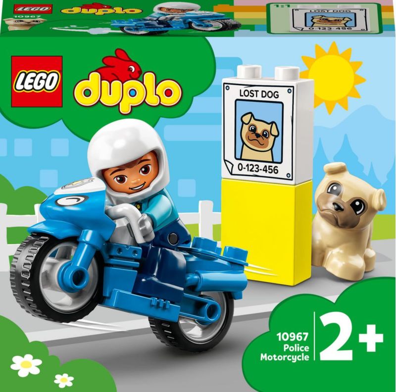 Bloques de construcción LEGO 10967 DUPLO Motocicleta policial 2+