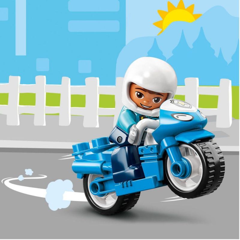 Bloques de construcción LEGO 10967 DUPLO Motocicleta policial 2+