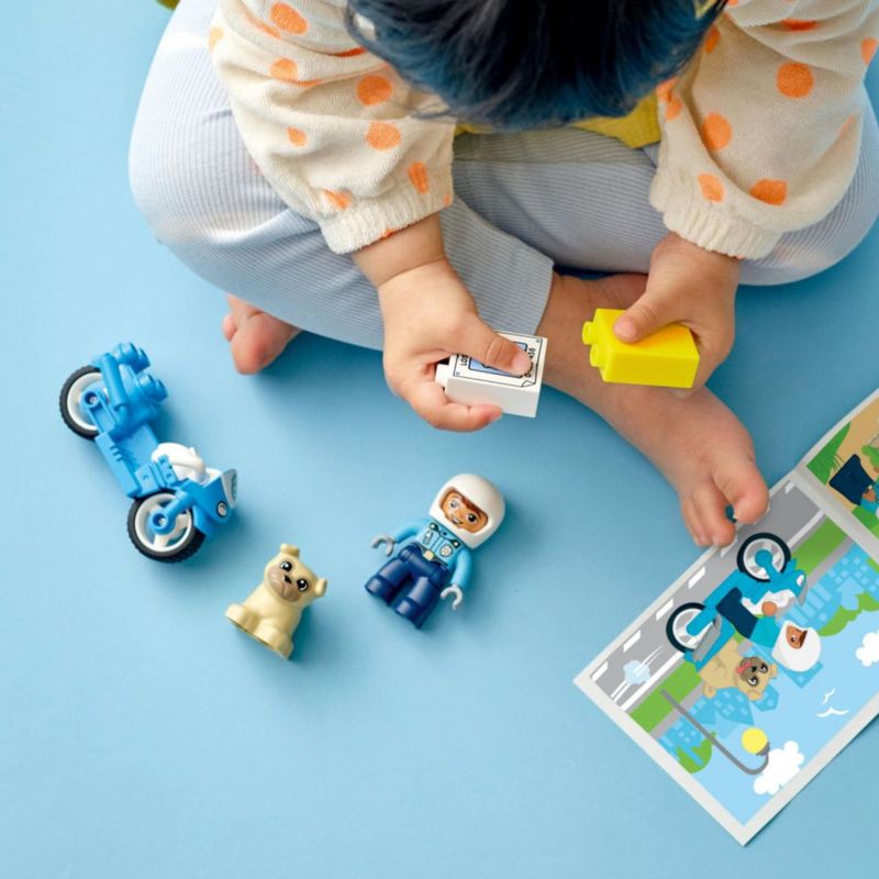 Bloques de construcción LEGO 10967 DUPLO Motocicleta policial 2+