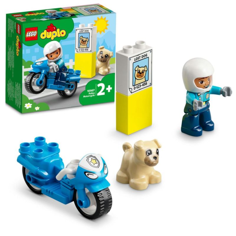Bloques de construcción LEGO 10967 DUPLO Motocicleta policial 2+
