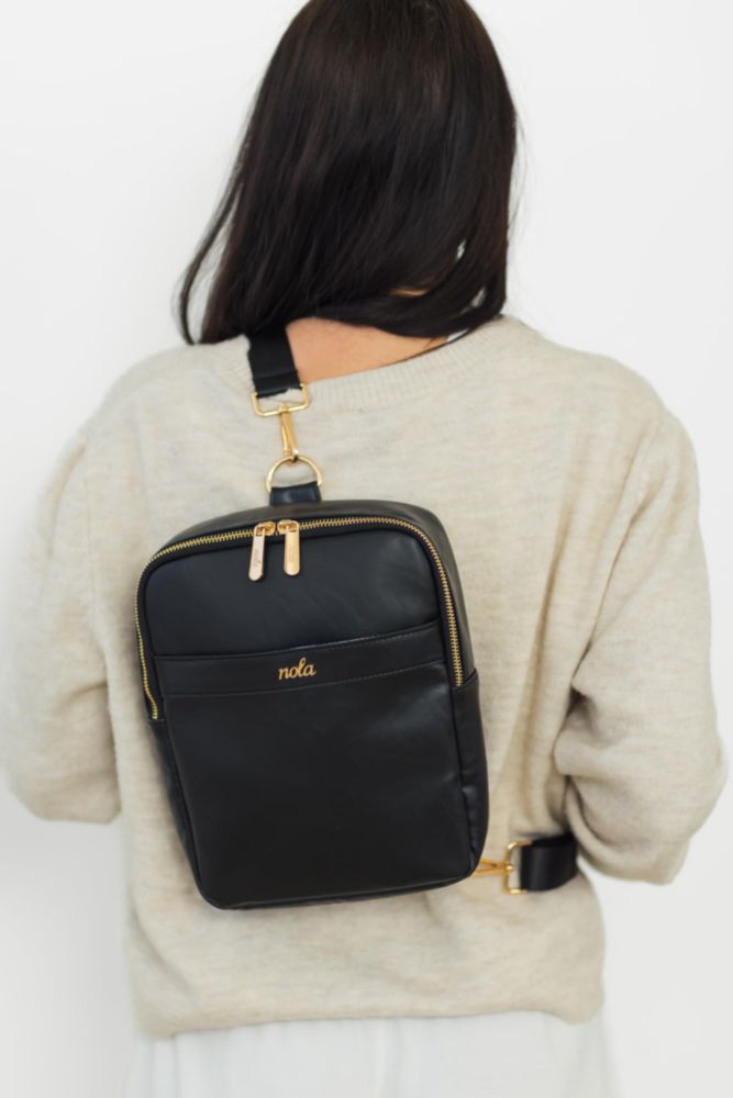 Mochila nola Mini Bolsa para Pañales Onyx – Bandolera