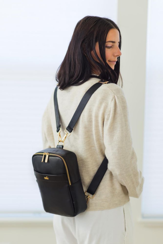 Mochila nola Mini Bolsa para Pañales Onyx – Bandolera
