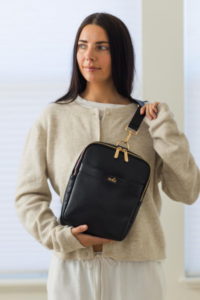 Mochila nola Mini Bolsa para Pañales Onyx – Bandolera