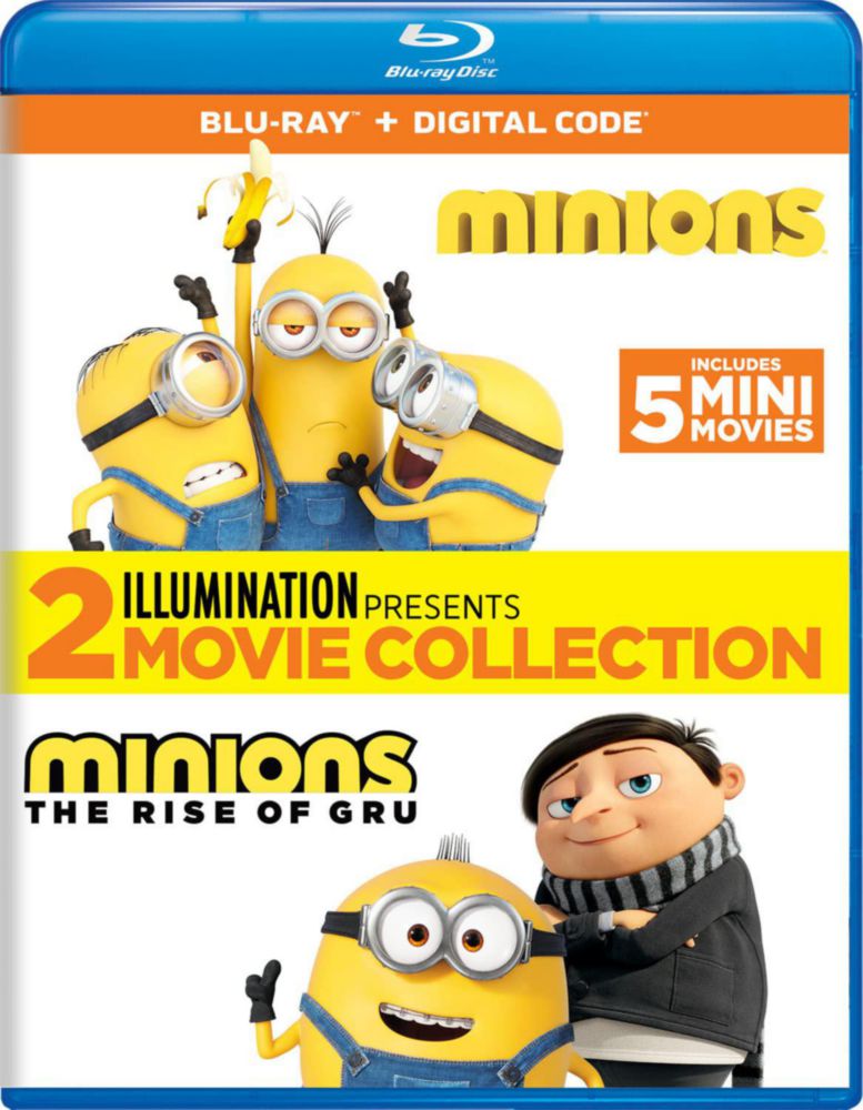 Blu-ray UNIVERSAL Minions 2 películas + digital