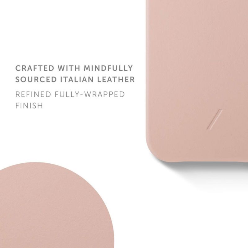 Funda Native Union iPhone 12 mini de cuero Nappa color nude