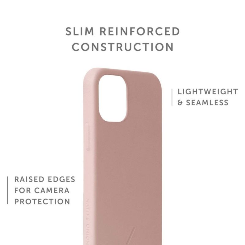 Funda Native Union iPhone 12 mini de cuero Nappa color nude
