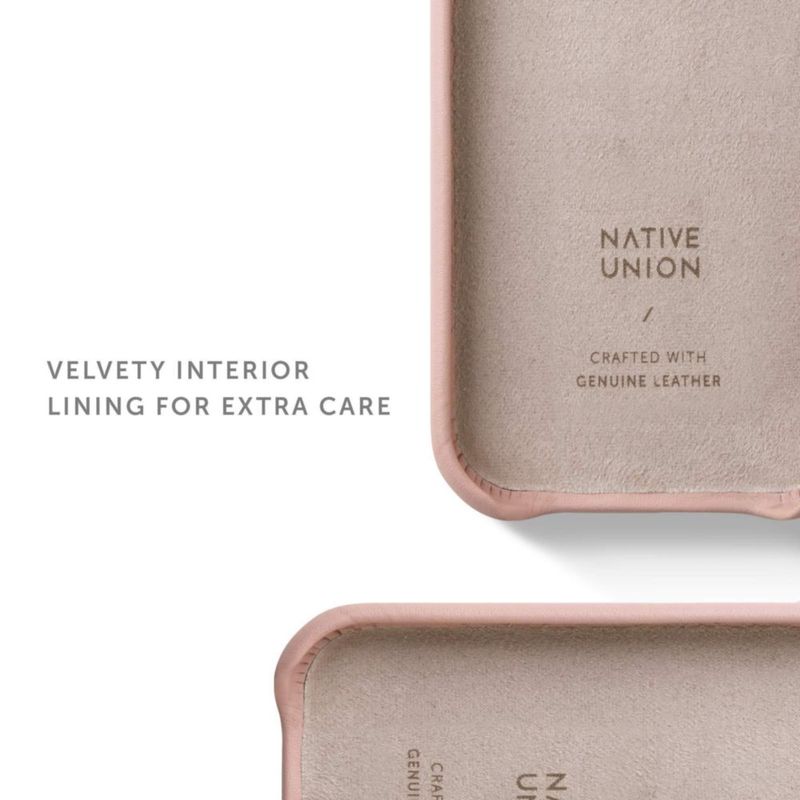 Funda Native Union iPhone 12 mini de cuero Nappa color nude