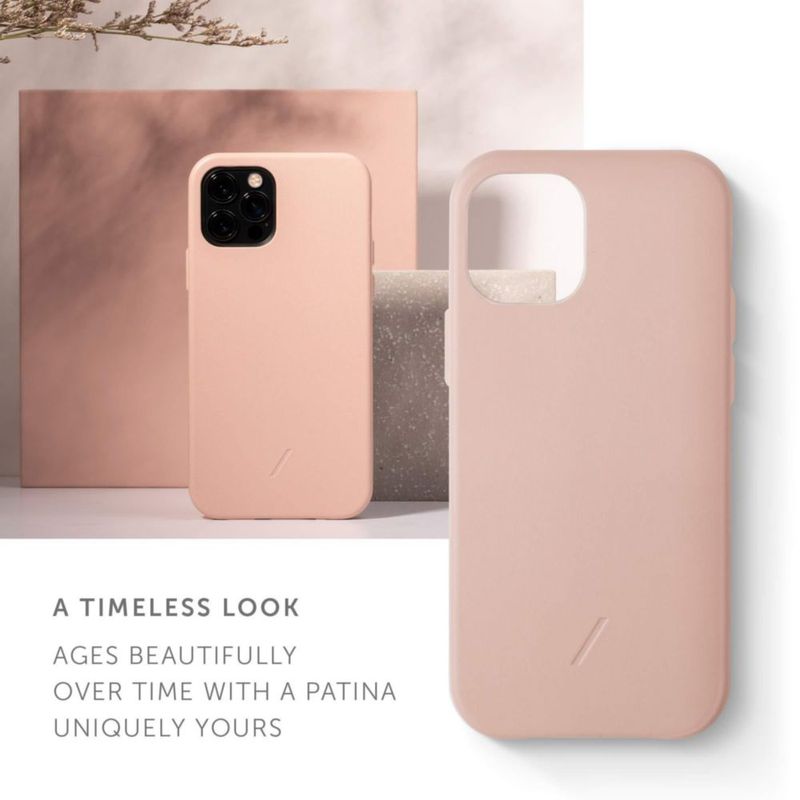 Funda Native Union iPhone 12 mini de cuero Nappa color nude