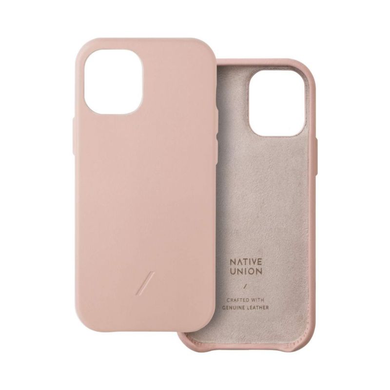 Funda Native Union iPhone 12 mini de cuero Nappa color nude