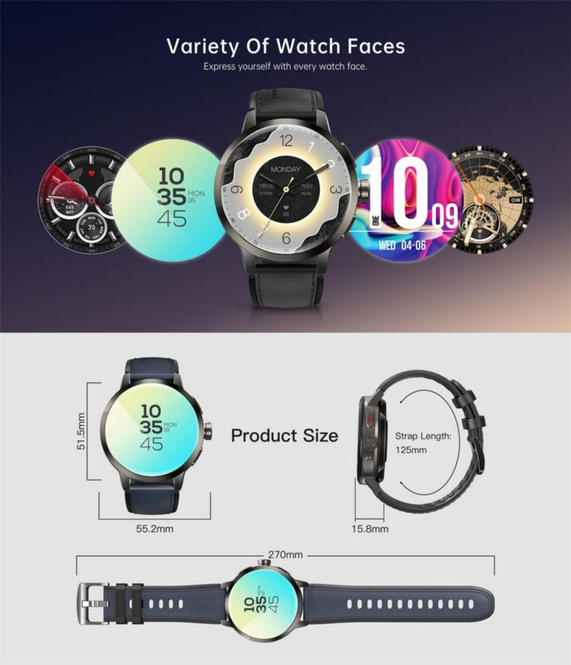 Reloj Inteligente Rainbuvvy SL8541E 175" AMOLED 4G GPS