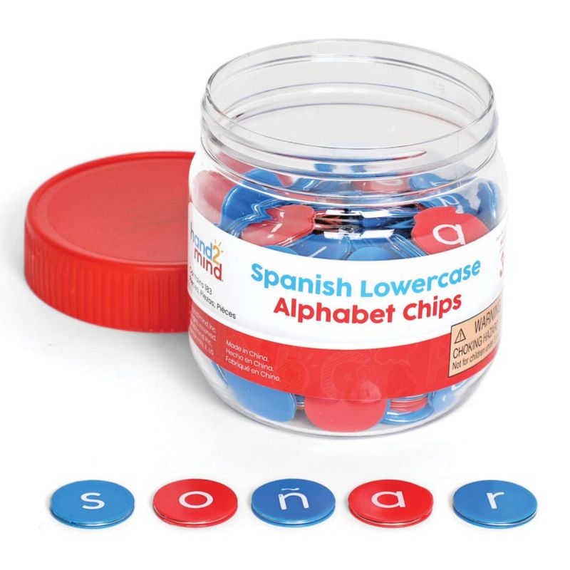 Fichas de alfabeto hand2mind - 183 piezas - minúsculas en español