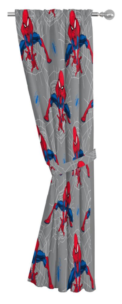 Cortinas Jay Franco 107 cm Gris Spiderman - Pack de 2