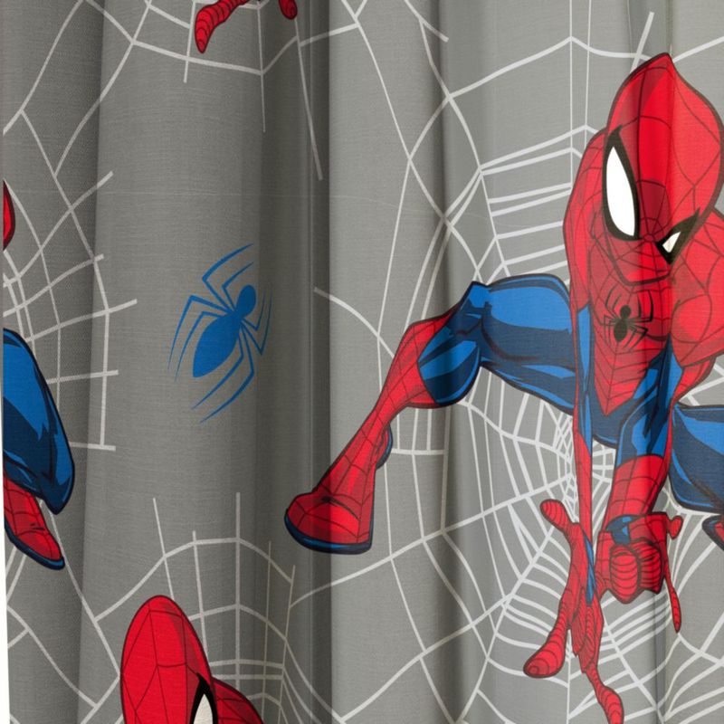 Cortinas Jay Franco 107 cm Gris Spiderman - Pack de 2