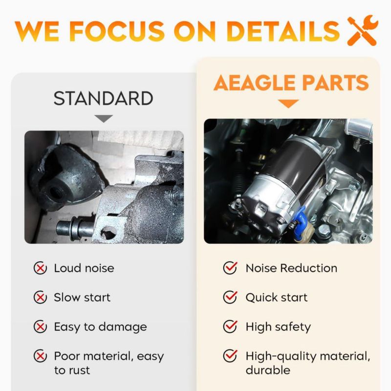 Motor de arranque Aeagle 1.5L Scion xA/xB Toyota Yaris 12V