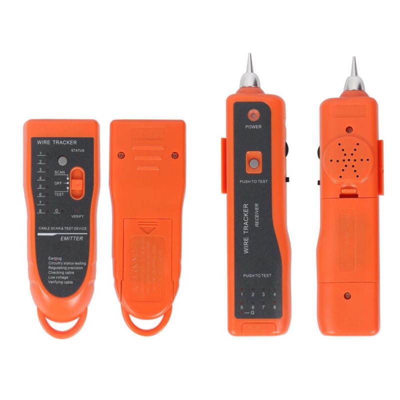 Kit probador de cables de red Goeco RJ11/RJ45 naranja