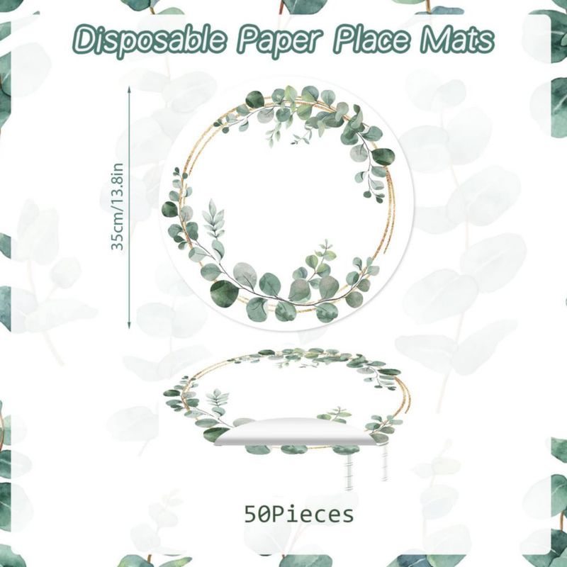 Mantel individual Tarklanda 35 cm Eucalipto – Paquete de 50
