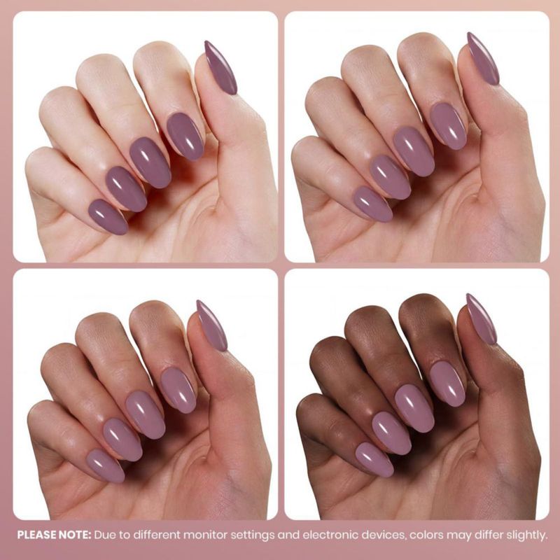 Gel de uñas beetles 15 ml Malva nude púrpura