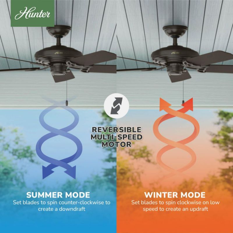Ventilador de techo Hunter 132 cm Acabado Bronce Nuevo