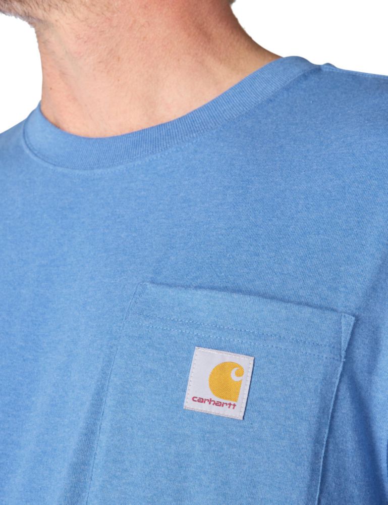 Camiseta Carhartt K87 XL Alto Azul Heather
