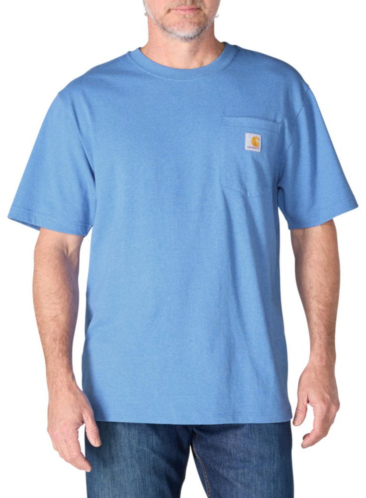 Camiseta Carhartt K87 XL Alto Azul Heather