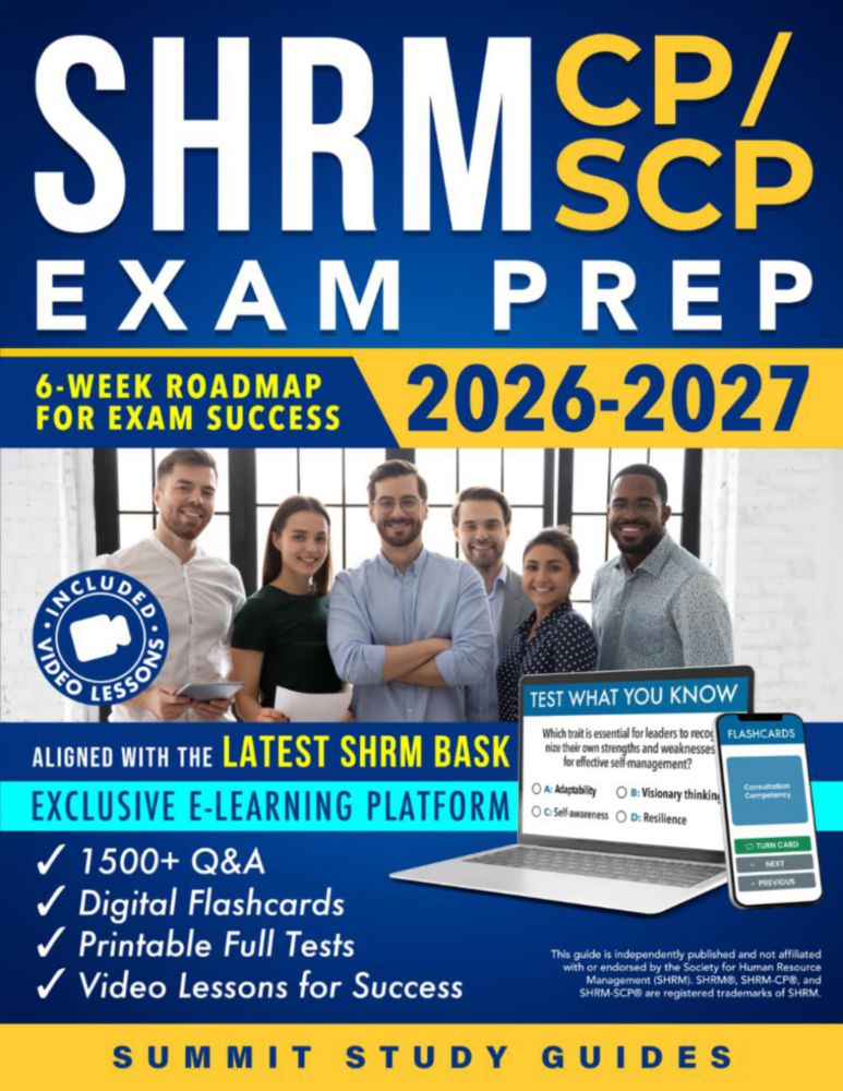 Guía de Preparación para el Examen SHRM CP/SCP de 6 Semanas – Summit Study Guides