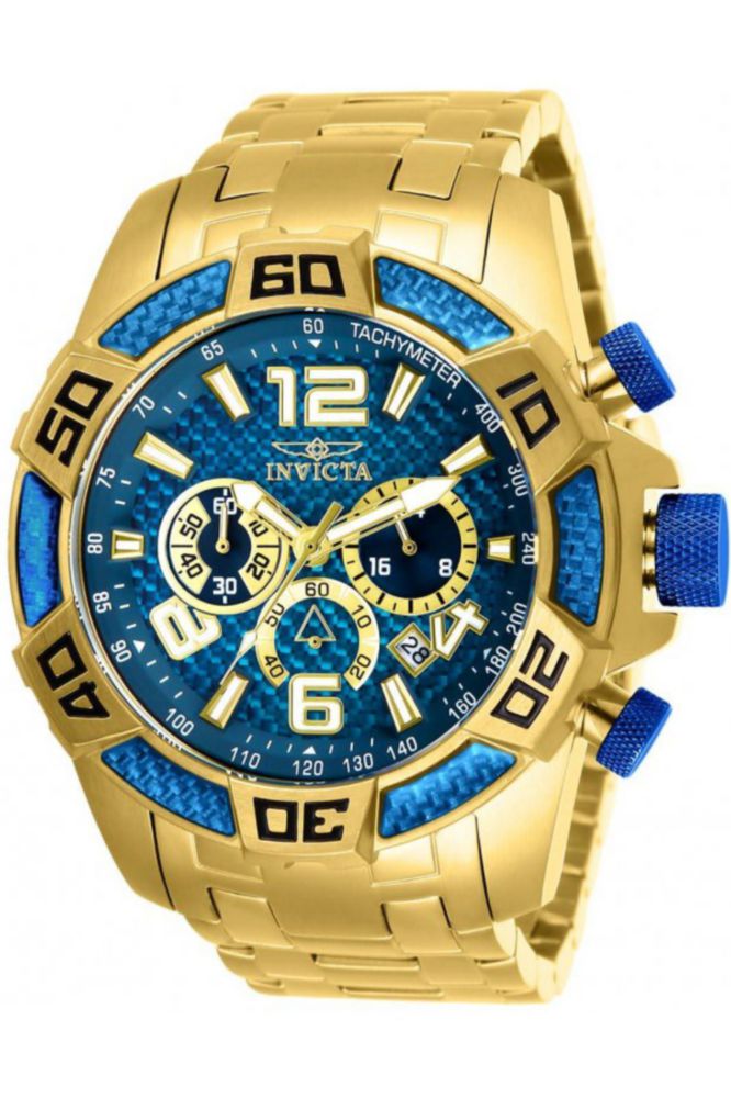 Reloj Invicta Pro Diver 25852 para hombre dorado caja de 50 mm