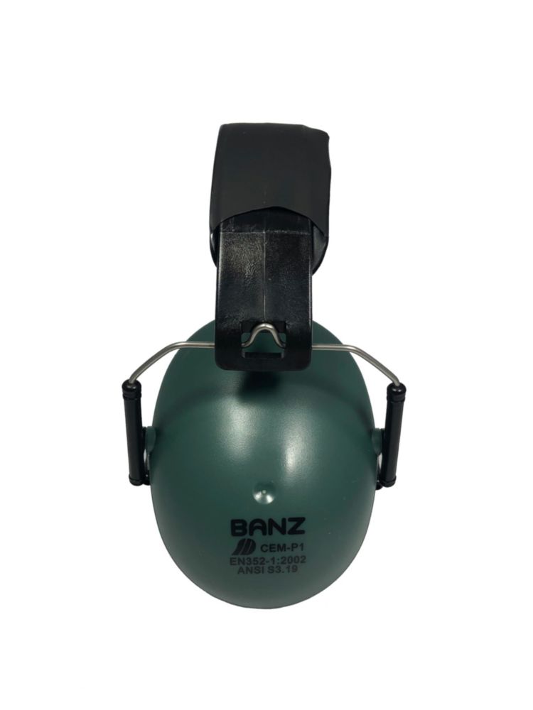 Orejeras Banz Kids Verde Oscuro con Cancelación de Ruido 26 dB