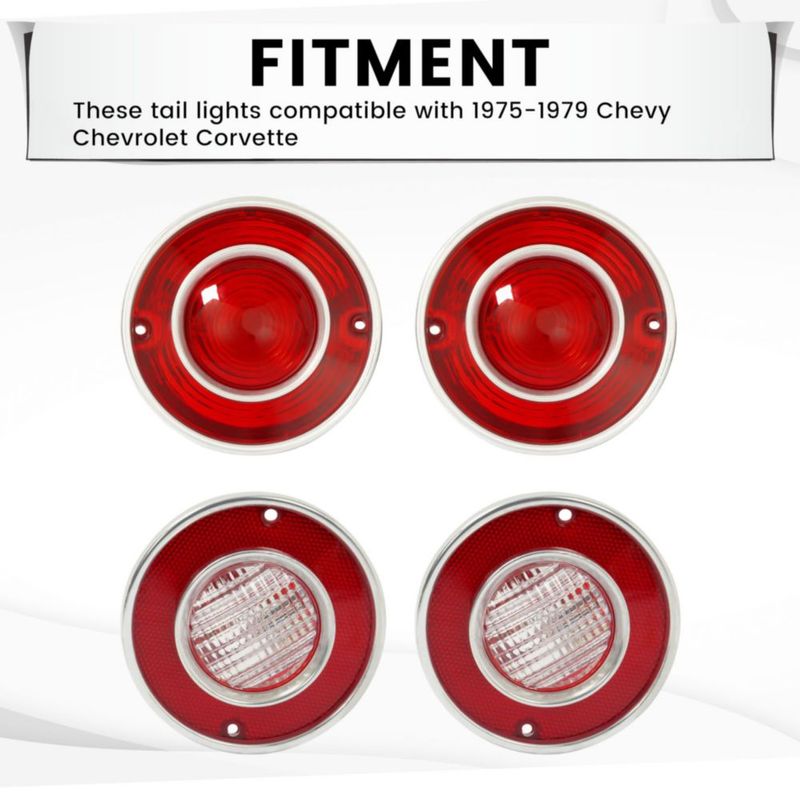 Luz trasera HECASA 75-79 Corvette C3 lente rojo