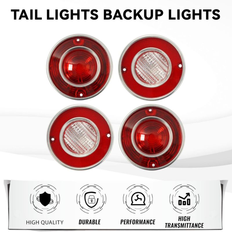 Luz trasera HECASA 75-79 Corvette C3 lente rojo