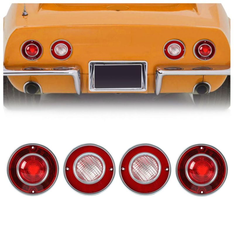 Luz trasera HECASA 75-79 Corvette C3 lente rojo