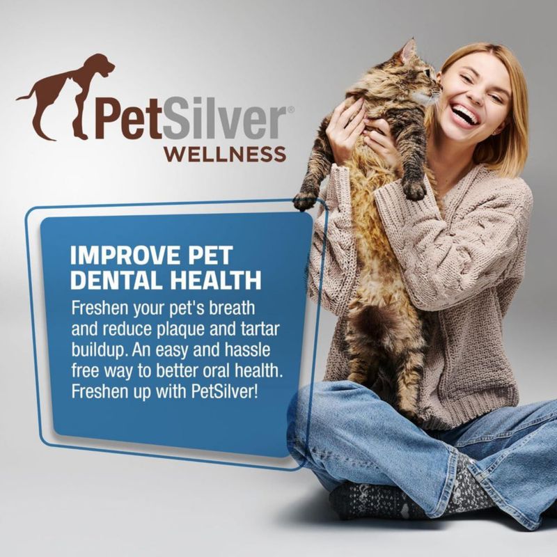 Spray dental PetSilver 118 ml (2 unidades) para perros y gatos