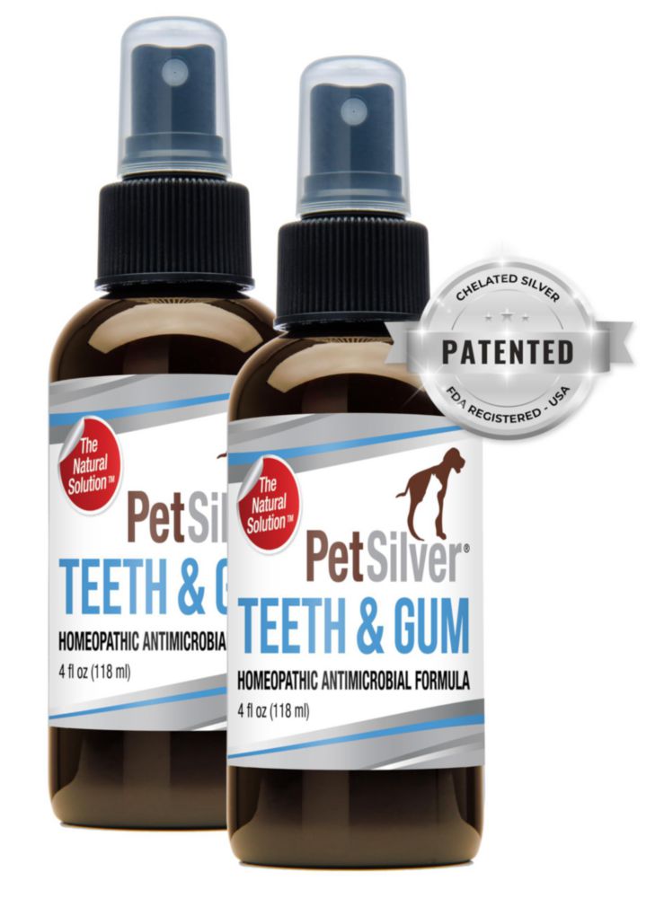 Spray dental PetSilver 118 ml (2 unidades) para perros y gatos