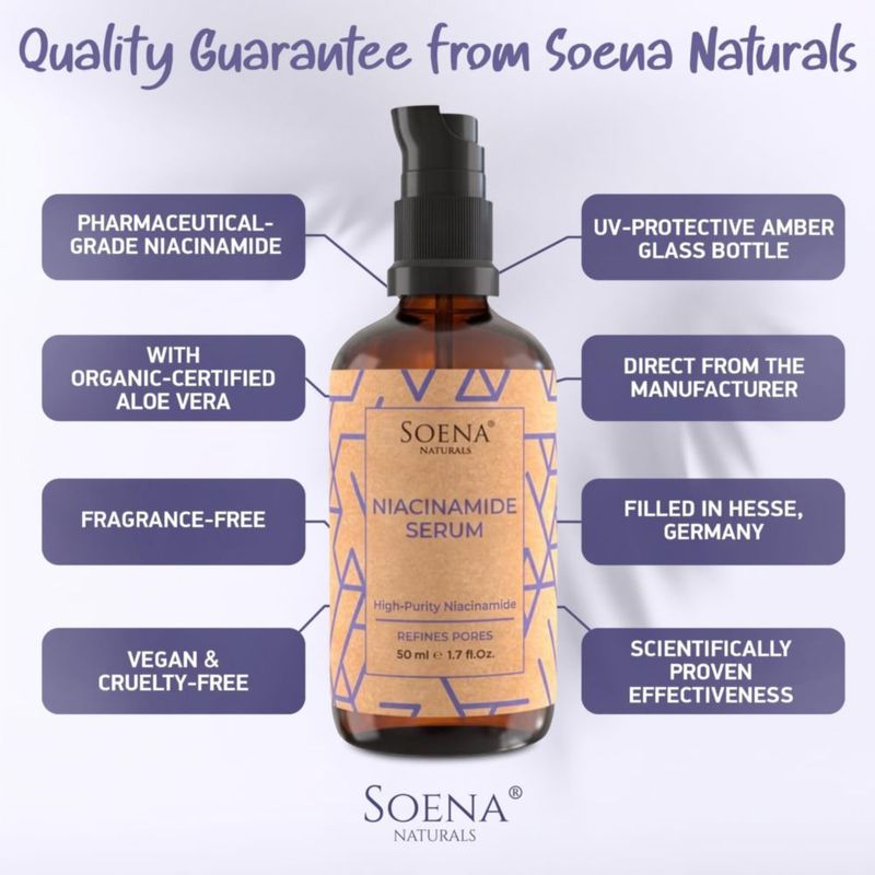 Suero Soena Niacinamida 50 ml Ácido Hialurónico y Vitamina C