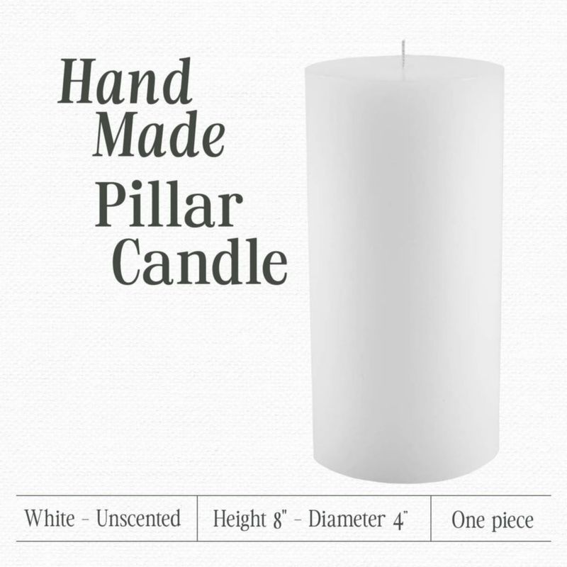 Vela Mister Candle 20 cm x 10 cm Blanca sin Aroma