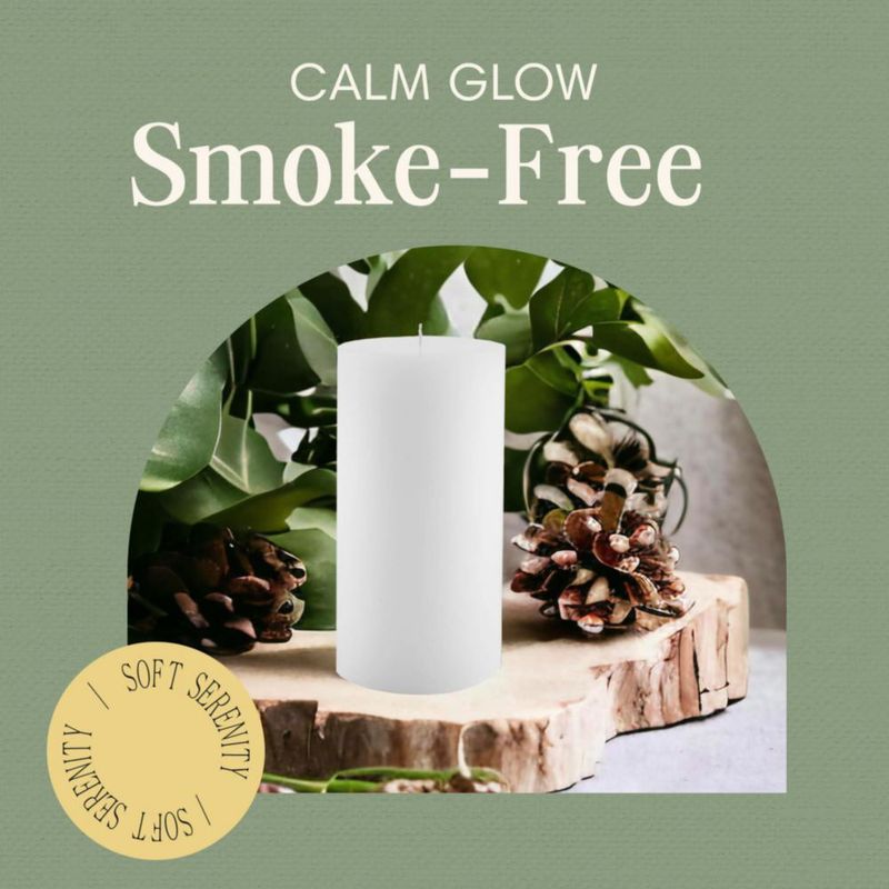 Vela Mister Candle 20 cm x 10 cm Blanca sin Aroma
