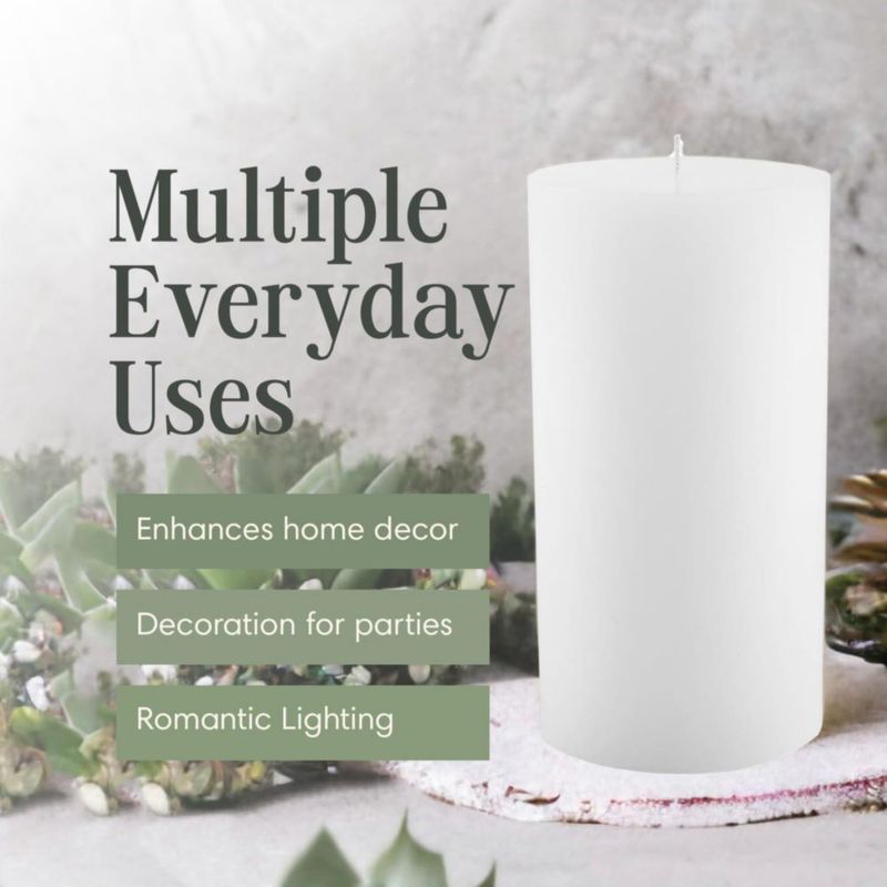 Vela Mister Candle 20 cm x 10 cm Blanca sin Aroma