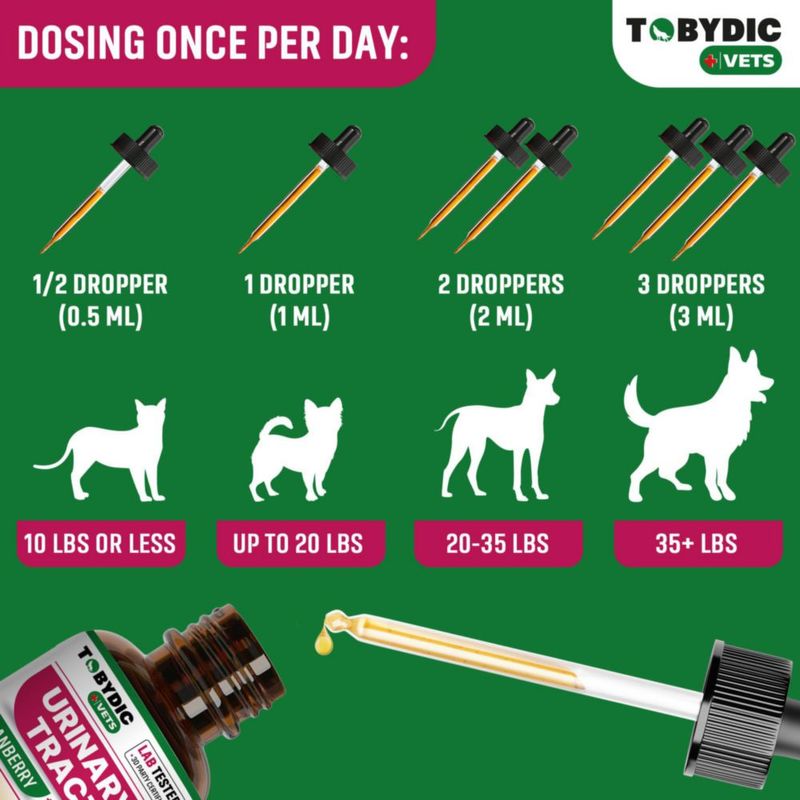Apoyo al Tracto Urinario TOBYDIC 120 ml Arándano – Salud Renal para Mascotas