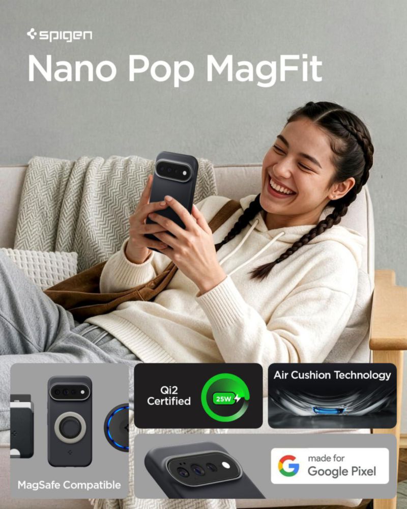 Funda Spigen Nano Pop MagFit para Google Pixel 11 Pro XL - Negra