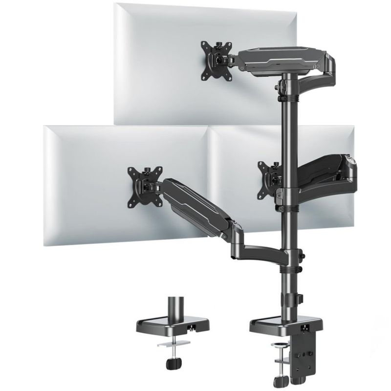 Soporte Triple para Monitores MOUNT PRO de 32" Ajustable VESA 75/100 mm