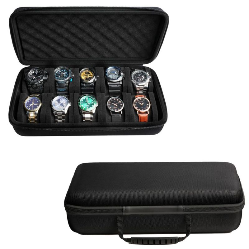 Estuche para Relojes SAFEBUDDY de 10 Ranuras - Organizador Portátil