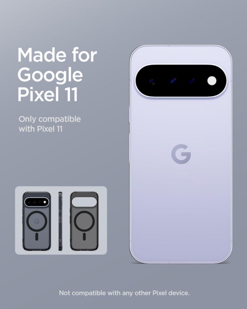 Spigen Ultra Hybrid MagFit – Funda para Google Pixel 11 (Negro Frost)